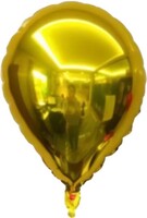 24 Oval Altın Folyo Balon - Parti Yıldızı