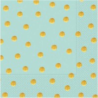 Altın Puanlı Peçete 20 li Mint - Parti Yıldızı