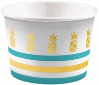 Ananas Partisi Karton Kase 8 Adet - Parti Yıldızı