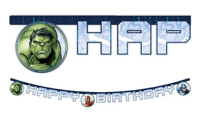 Avengers Infinity Stones Happy Birthday Harf Afiş - 1