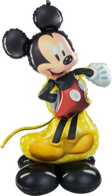 Ayaklı Mickey Mouse Folyo Balon 132cm - 1