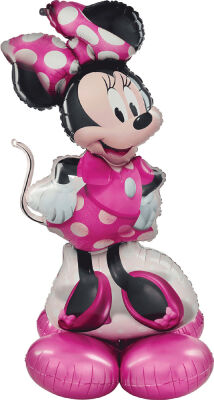 Ayaklı Minnie Mouse Folyo Balon 122cm - 1