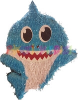 Baby Shark Şekilli Pinyata Mavi Renk 45x10x60cm - Parti Yıldızı