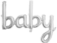 Baby Yazısı Folyo Balon Gümüş Renk - 
