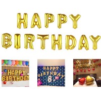 Balon Seti Happy Birthday Altın Rengi - 2