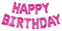 Balon Seti Happy Birthday Fuşya Renk - Parti Yıldızı