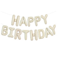 Balon Seti Happy Birthday Kum Beji Rengi - Parti Yıldızı