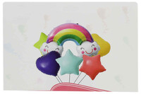 Balon Seti Makaron Gökkuşağı Folyo Balon Seti 6lı - 