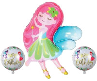 Balon Seti Peri Şekilli - Parti Yıldızı