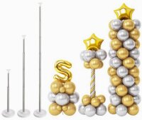 Balon Standı Ayarlanabilir Metal Çubuklu Kule 210cm - 2