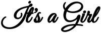 Balon Yazısı - Its a Girl - Parti Yıldızı