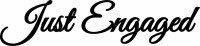 Balon Yazısı - Just Engaged - Parti Yıldızı