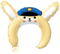 Balondan Taç Şapkalı Tavşan - Parti Yıldızı