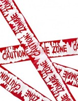 Halloween Uyarı Bandı Dikkat Zombi Alanı 7,20 M - 