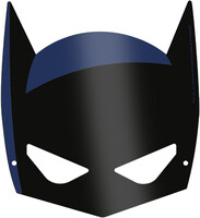 Batman Karton Maske 8 Adet - Parti Yıldızı