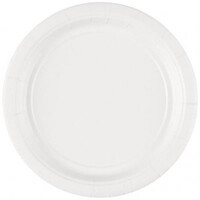 Beyaz Renk Küçük Tabak 8 Adet - Parti Yıldızı