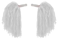 Beyaz Renk Ponpon El Aksesuarı - Parti Yıldızı