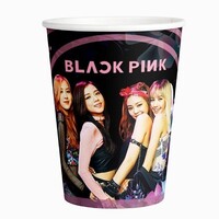 Black Pink Bardak 8 li - Parti Yıldızı