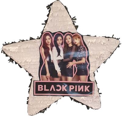 Black Pink Şekilli Pinyata 46x10x46cm - 1