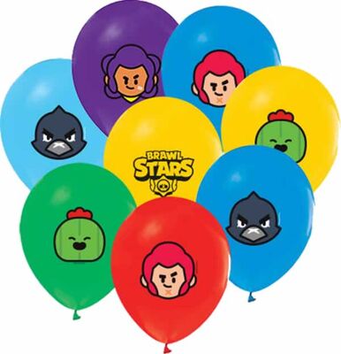 Brawl Star Paketli Latex Balon 8 Adet - 1