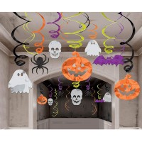 Halloween Dekor Renkli Süs Dalgaları 30 Adet - Parti Yıldızı