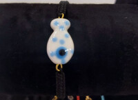 Cam Bileklik Beyaz Balık Noktalı - Parti Yıldızı