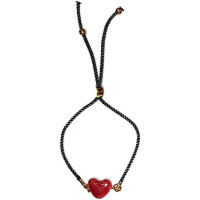 Cam Bileklik Kırmızı Kalp - Parti Yıldızı