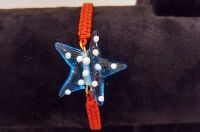 Cam Bileklik Şeffaf Mavi Deniz Yıldızı - Parti Yıldızı