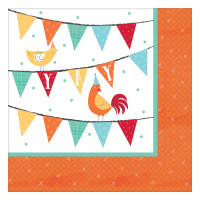 Çiftlik Partisi Küçük Peçete 16 Adet - Parti Yıldızı