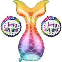 Deniz Kızı Kuyruğu Balon Seti - Parti Yıldızı