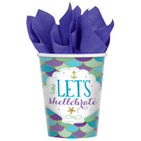 Deniz Kızı Partisi Bardak 8 Adet - Parti Yıldızı