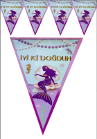 Deniz Kızı Bayrak Afiş - Parti Yıldızı