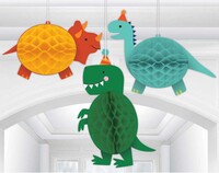 Dinozor Partisi Petek Dokulu Fener 3 Adet - Parti Yıldızı