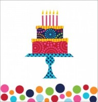 Doğum Günü Pastası Masa Örtüsü - Parti Yıldızı