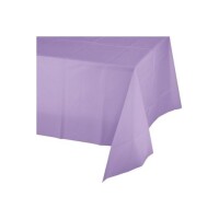 Düz Renk Makaron Lila Plastik Masa Örtüsü 120x180 - Parti Yıldızı