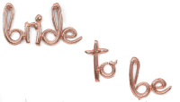 Rose Gold El Yazısı Bride To Be Balon Seti - 2