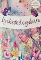 El Yazısı Kelebekli İyi ki Doğdun Banner - Parti Yıldızı