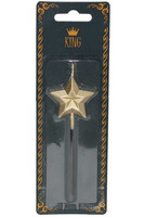 Elmas Şekilli Yıldız Mum Altın Rengi - Parti Yıldızı