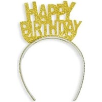 Eva Happy Birthday Taç Altın - Parti Yıldızı