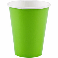 Fıstık Yeşili Rengi Bardak 8 Adet (266 ML) - Parti Yıldızı