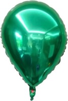 24 Oval Zümrüt Yeşili Folyo Balon - 