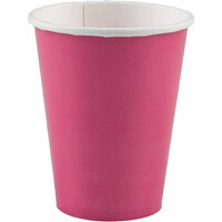 Fuşya Renk Bardak 8 Adet (266 ML) - Parti Yıldızı