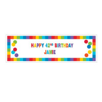 Gökkuşağı Duvar Afişi 165x50cm - Parti Yıldızı