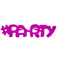 Gözlük #Party Fuşya Renk - Parti Yıldızı