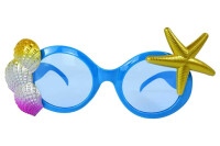 Gözlük - Deniz Kabuğu ve Yıldız Dekorlu - Parti Yıldızı