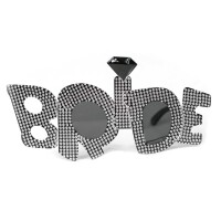 Gözlük - İnci Taş Bezemeli Bride Gözlük - Parti Yıldızı