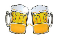 Gözlük - Köpüklü Bira Bardağı - Parti Yıldızı