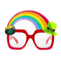 Gözlük - Leprikon Şapkası ve Hazine Sandığı Gökkuşağı - Parti Yıldızı