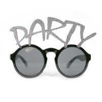 Parti Gözlüğü Simli Party Yazısı Gümüş Renk - Parti Yıldızı