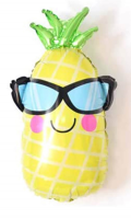Gözlüklü Ananas Folyo Balon 30